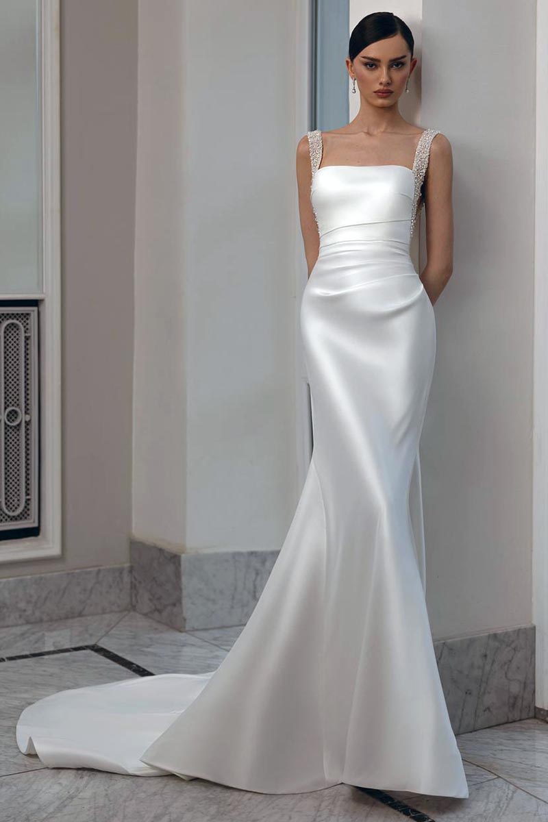 Viviana Pearl Beaded Wedding Dress