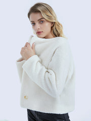 Double Breasted Teddy Sherpa Coat