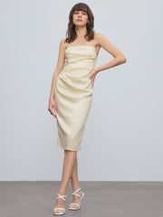 Contour Satin Midi Dress