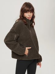 Cozy Teddy Quarter Zip Jacket