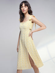 Cutie Caution Floral Strap Dress