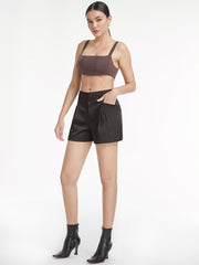 High Waisted Trousers Shorts