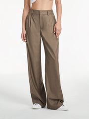 High Waisted Loose Wide Leg Trousers