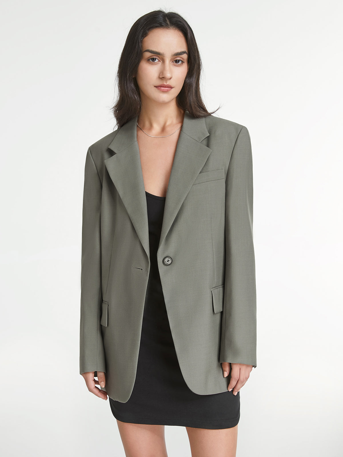 Single Breasted Relaxed Fit Blazer