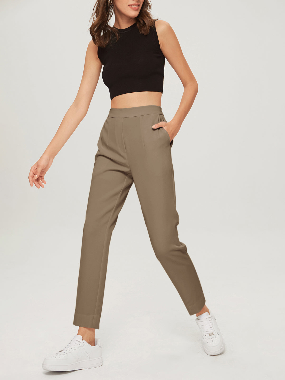 Everyday Cropped Slim Trousers