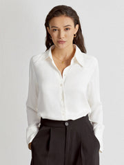 Basic Sharp Collar Shirt