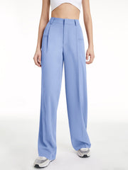 High Waisted Wide Leg Regular Fit Trousers