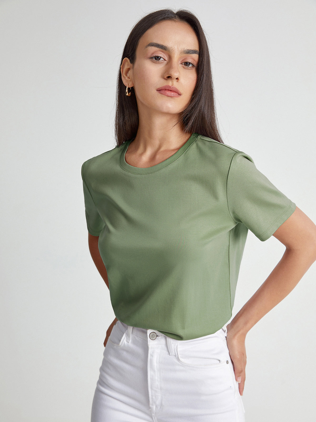 Everyday Solid Colored Cotton T-Shirt