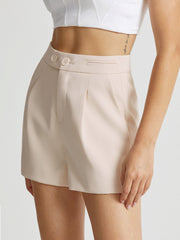 High Waisted Trouser Shorts