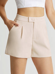 High Waisted Trouser Shorts