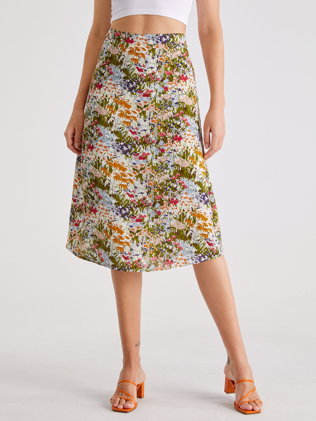 Bloom High Waisted Long Skirt