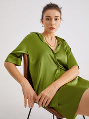 Be-Leaf In Me Satin Shirt