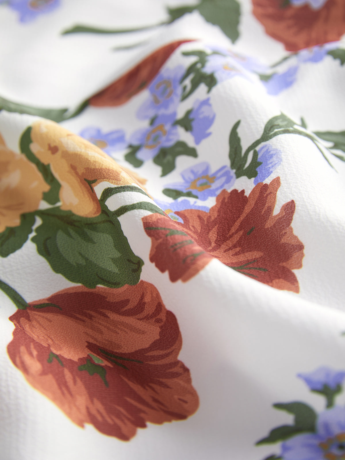 Poppy Floral Slit Strap Midi Dress