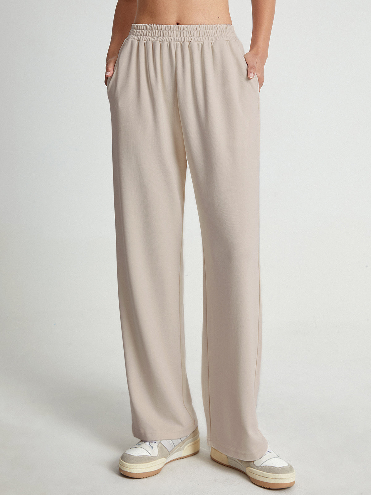 High Waisted Straight Leg Lounge Pants