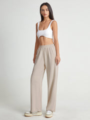 High Waisted Straight Leg Lounge Pants