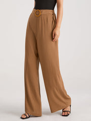 Belted High Waisted Trousers