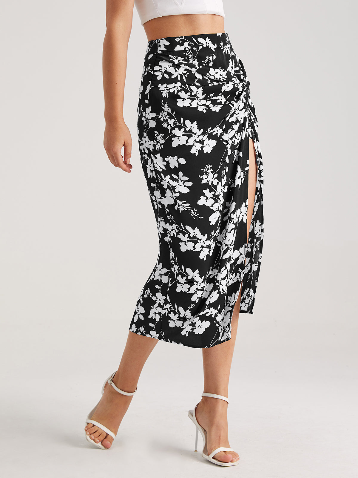 Floral Midi Skirt