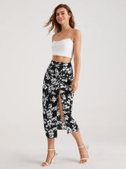 Floral Midi Skirt