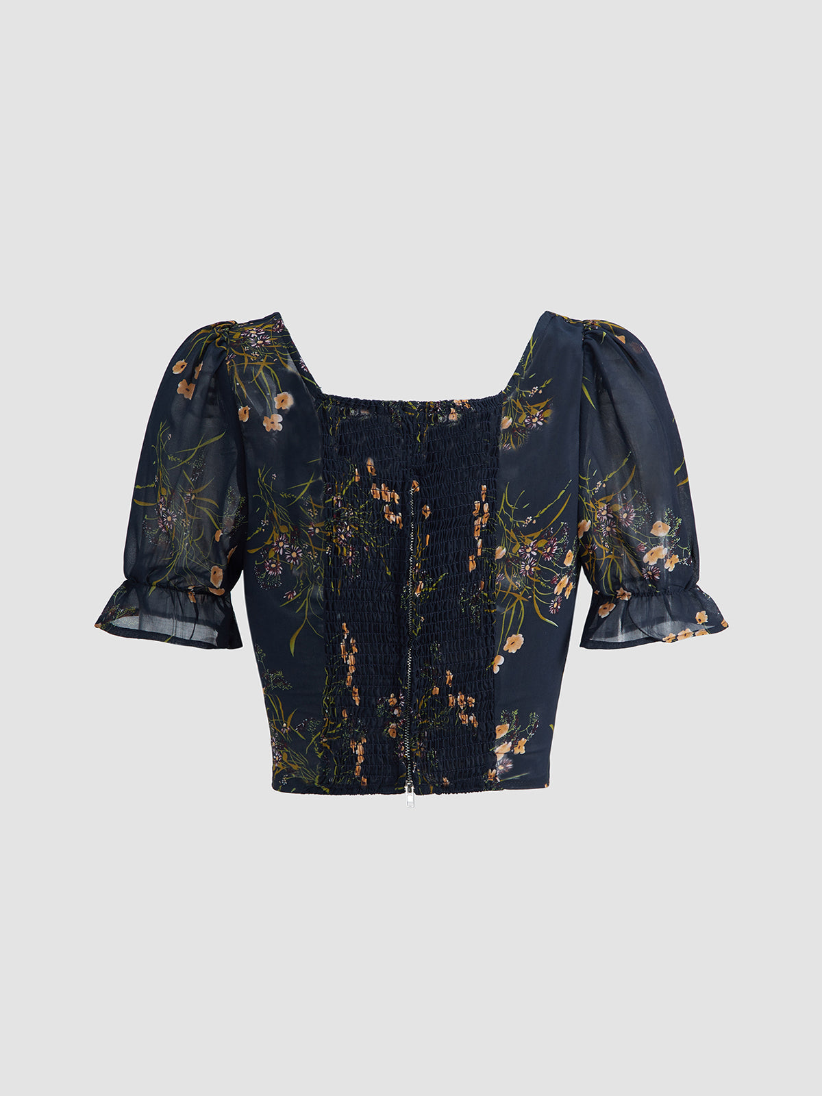 Floralia Fantasy Square Neck Top