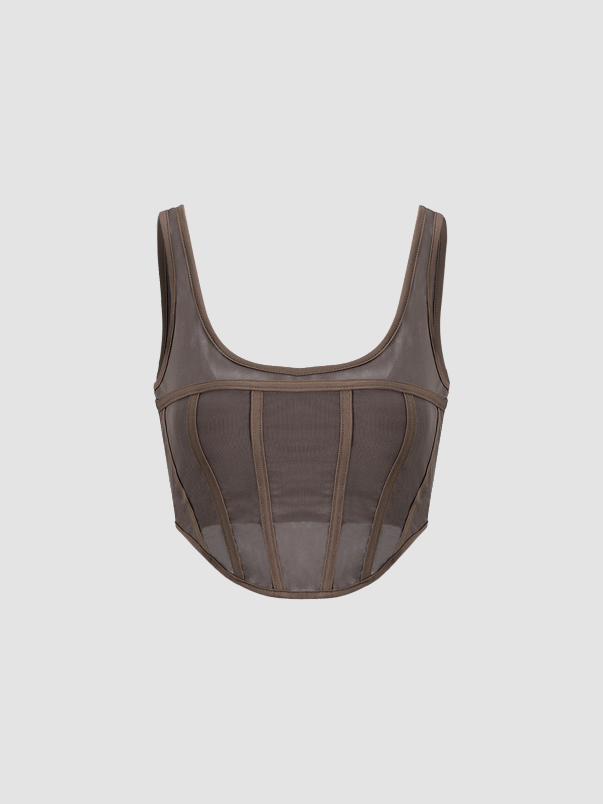 Kew Mocha Corset Top