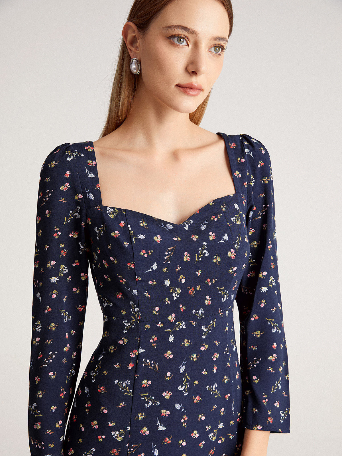 Ditsy Flora Square Dress