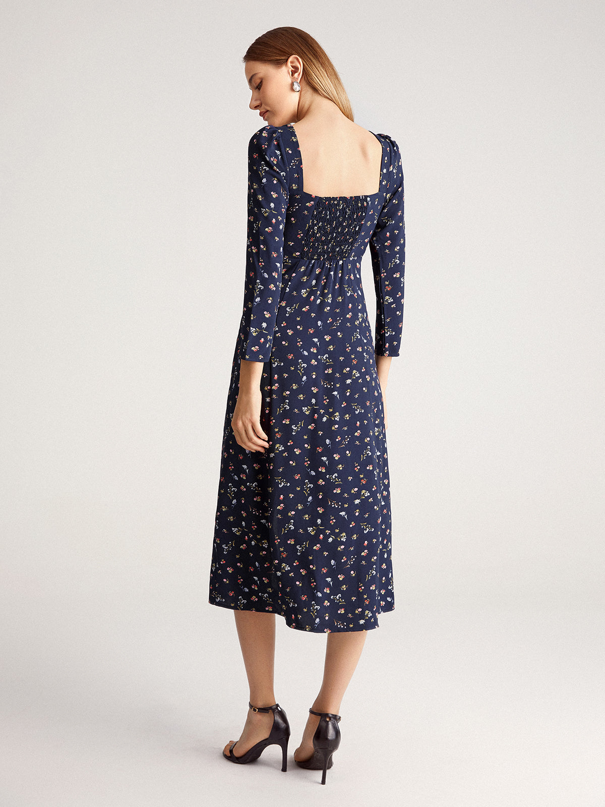 Ditsy Flora Square Dress