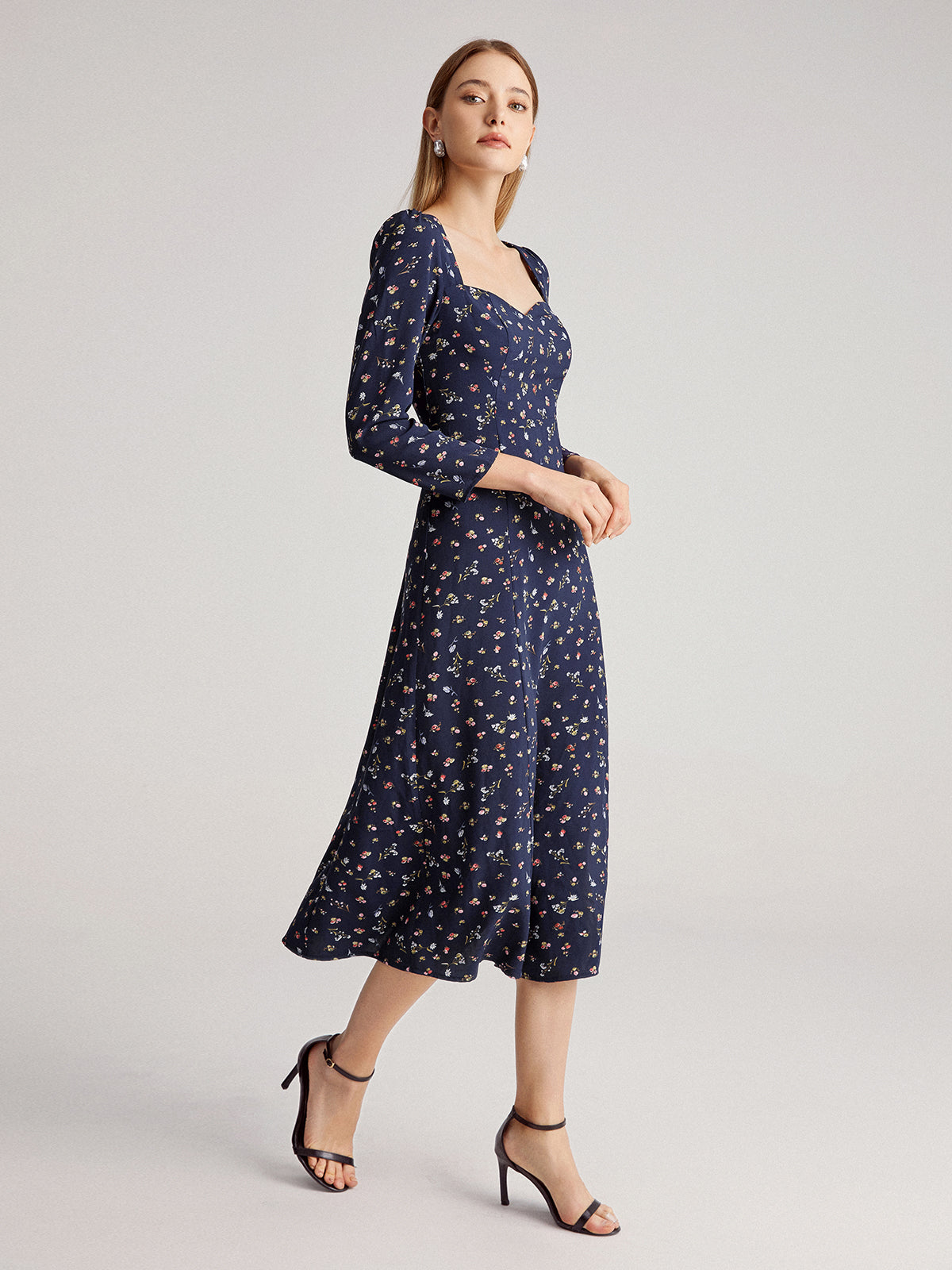 Ditsy Flora Square Dress