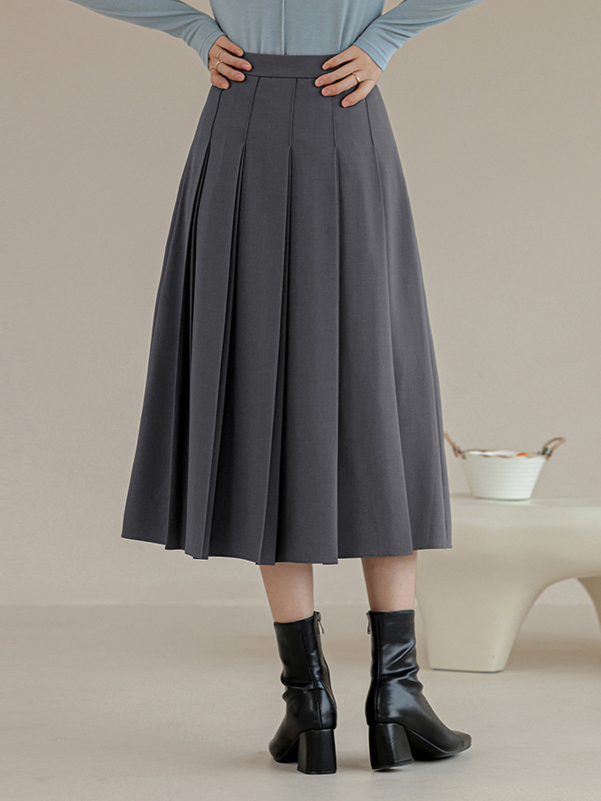 Nightshade Glow Pleated Skirt