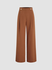 Fall Leaves Wide Leg Pants