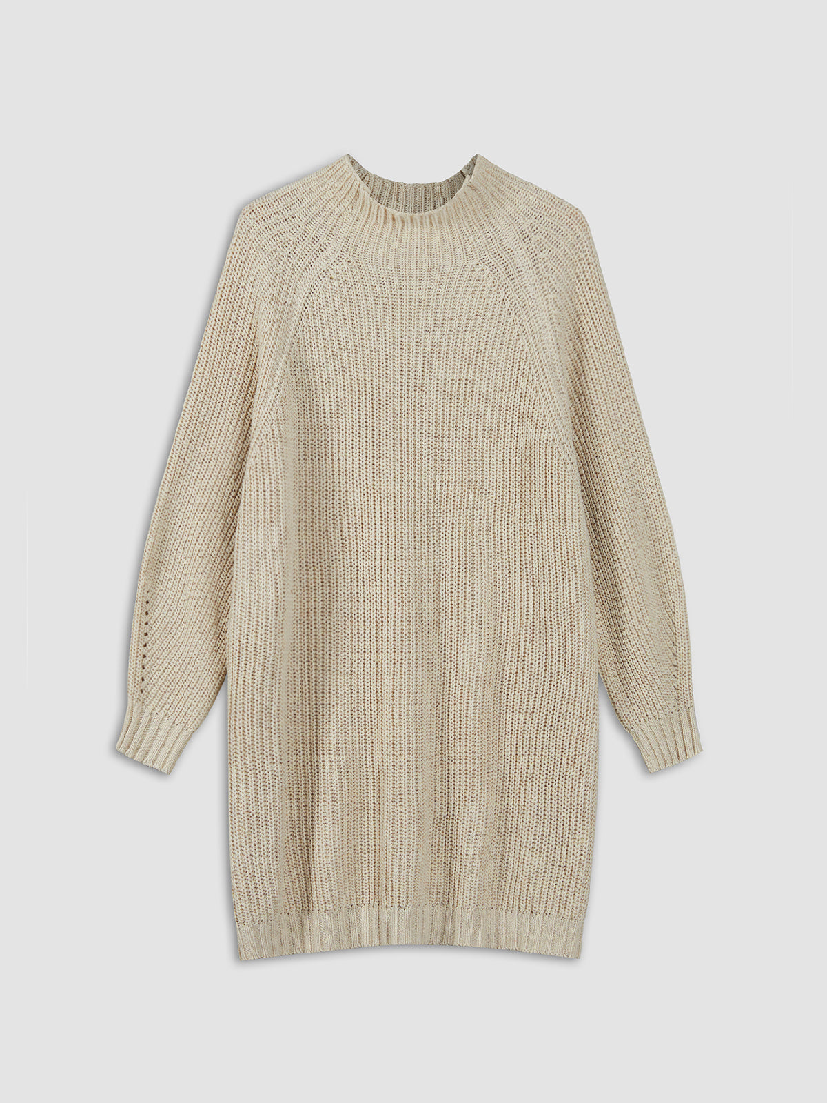 Cozy Solid Turtleneck Swester Dress