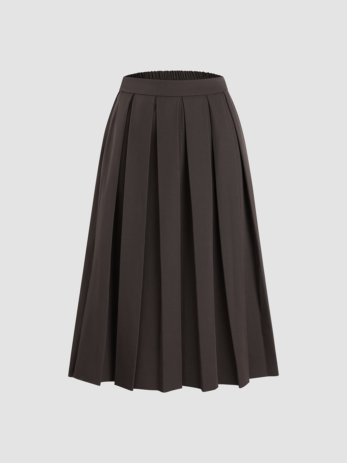 Chocolate Trifle Pleated Skirt