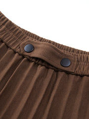 Brownie Pleated Skirt