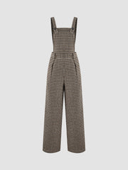 Glen Plaid Jumpsuit