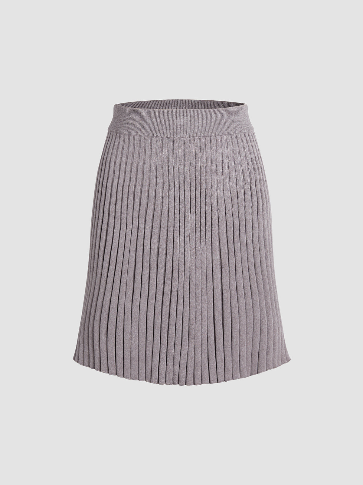 Pleated Rib Skirt