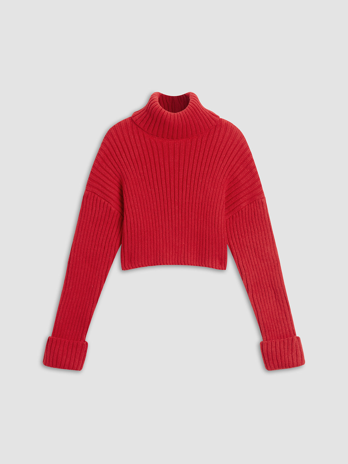 Mistletoe Rib Mock Neck Sweater