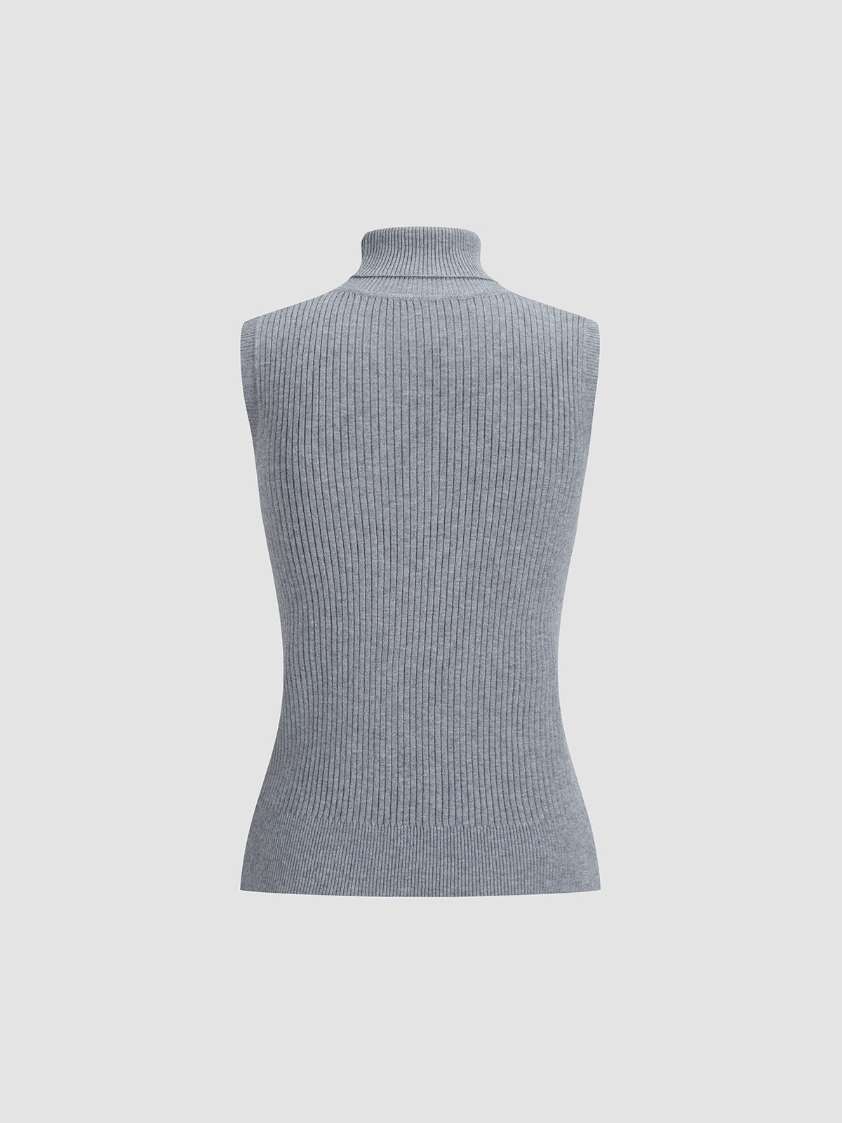 Solid Mockneck Sweater Vest