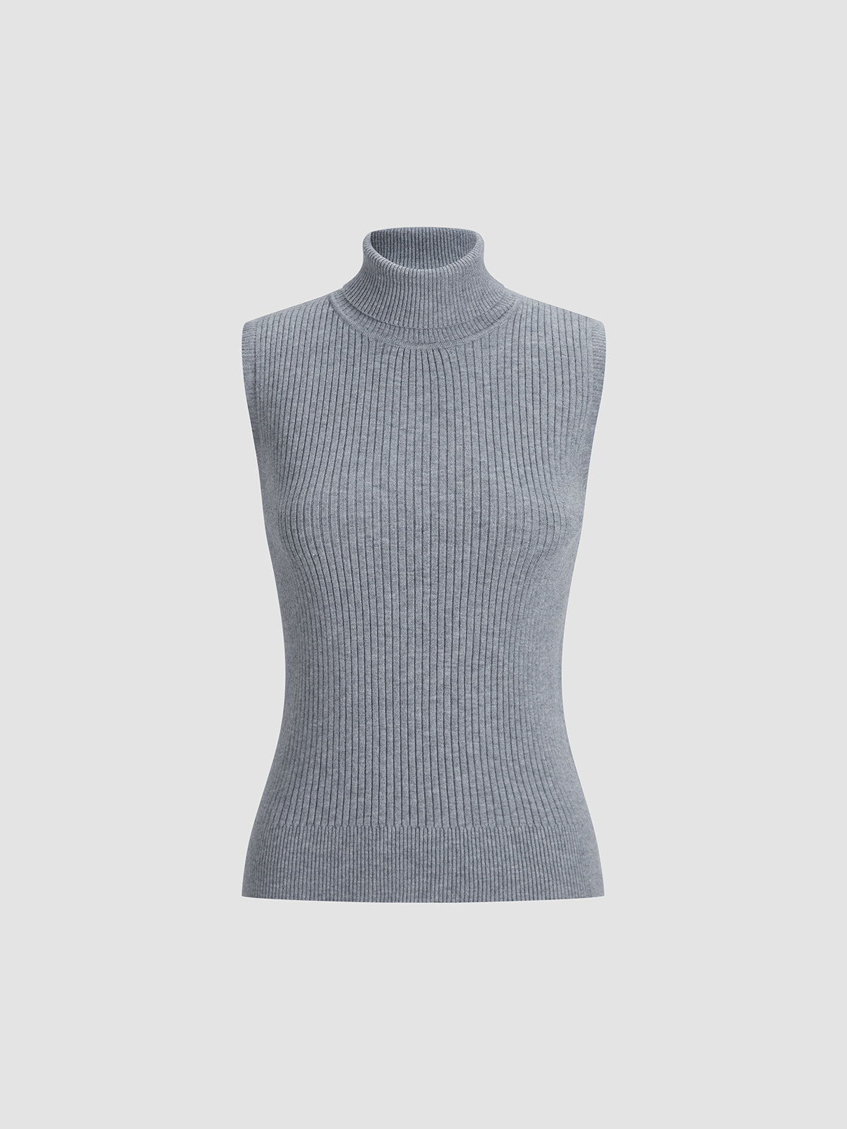 Solid Mockneck Sweater Vest