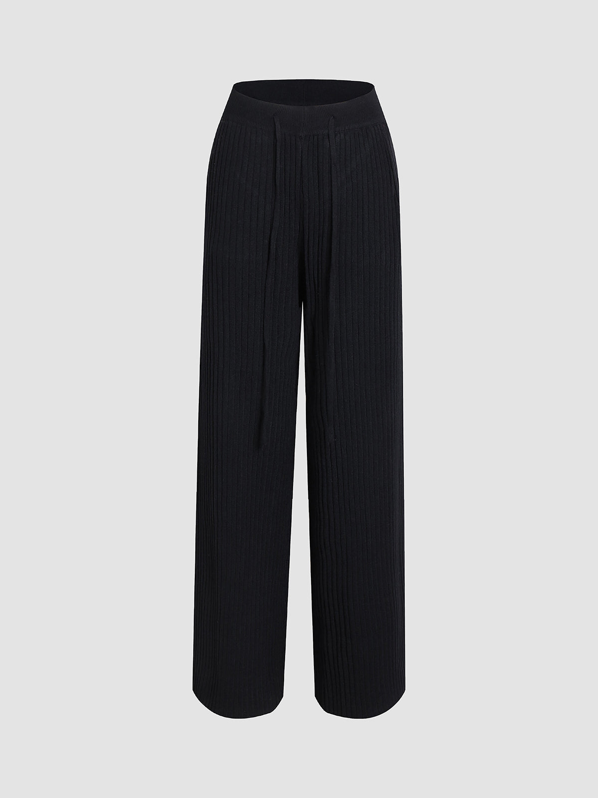 Drawstring Solid Sweater Pants