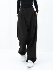 Basic Baggy Wide Leg Dress Pants