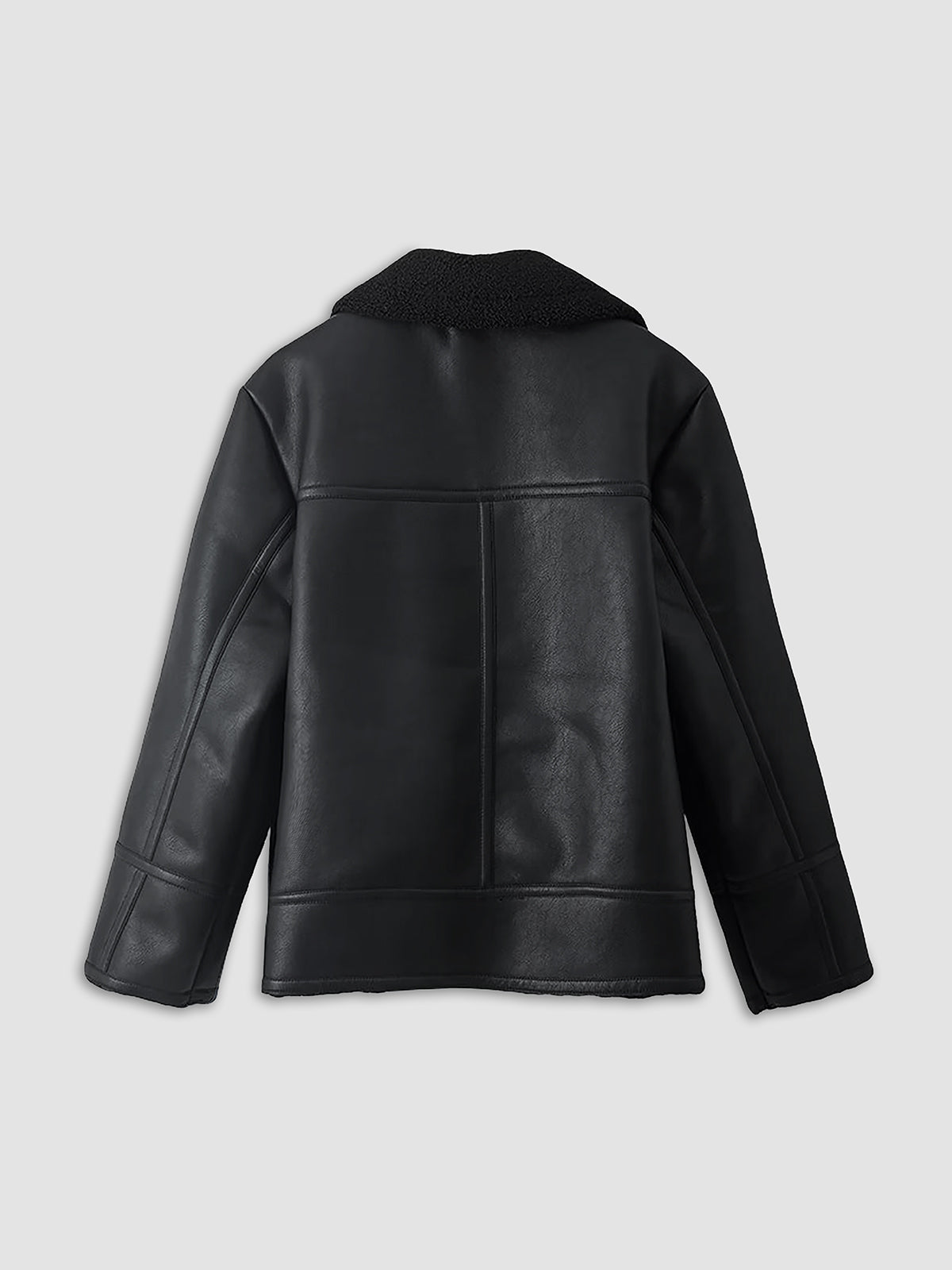 Ultra Warm Shearling Leather Flight Jacket