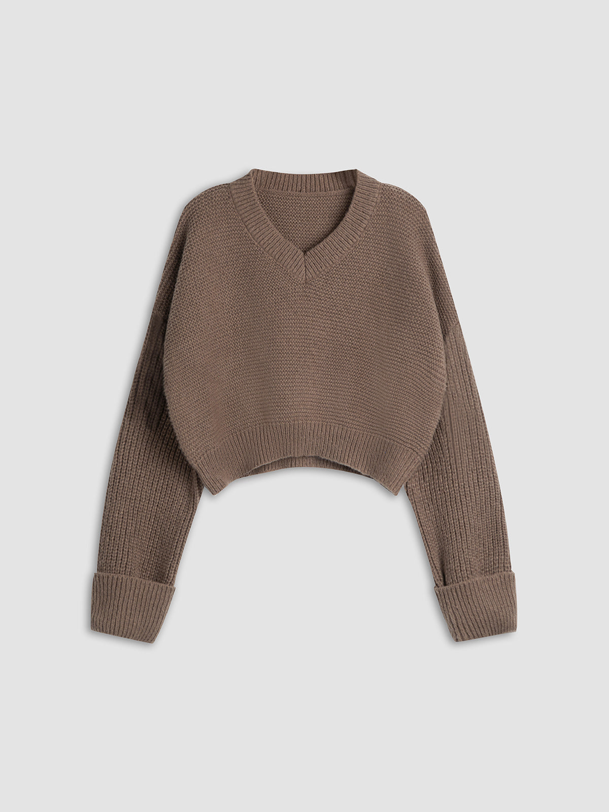 Minimalism V Neck Pullover Sweater