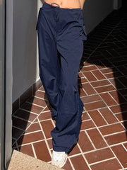 Lightweight Parachute Cargo Baggy Wide Leg Pants