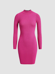 Open Back Bodycon Sweater Dress