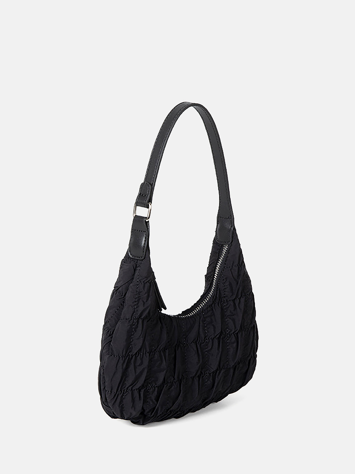 Black Wadded Bag