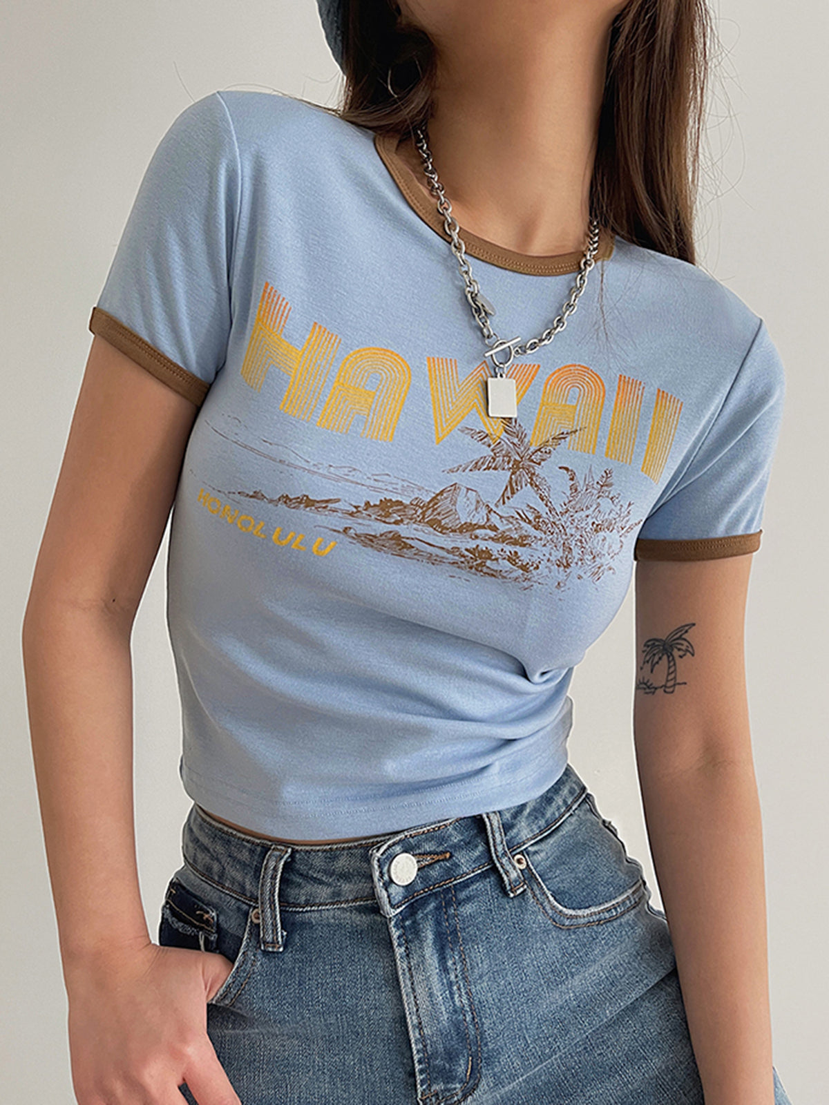 Hawaii Adventure Crop Top