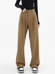 Fitted Baggy Wide Leg Pants