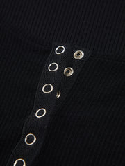 Button Up Two Piece Crop Shirt