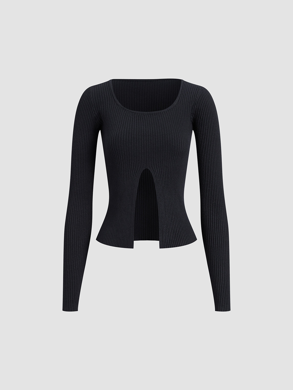 V-Shape Design Long Sleeve Shirt