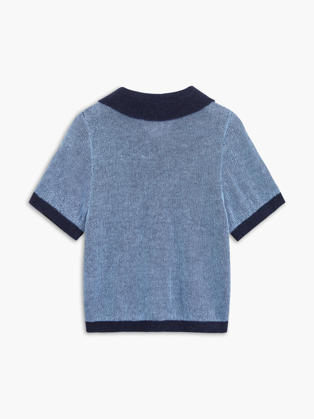 Retro Memory Collared Knit Top