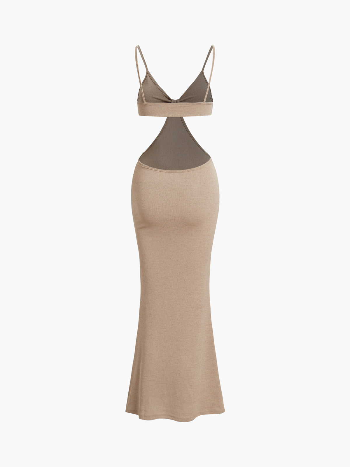 Cutout Knot Open Back Midi Dress